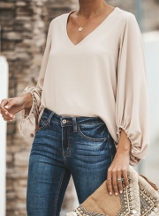 BALLOON SLEEVE BLOUSE - ECRU