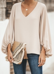 BALLOON SLEEVE BLOUSE - ECRU