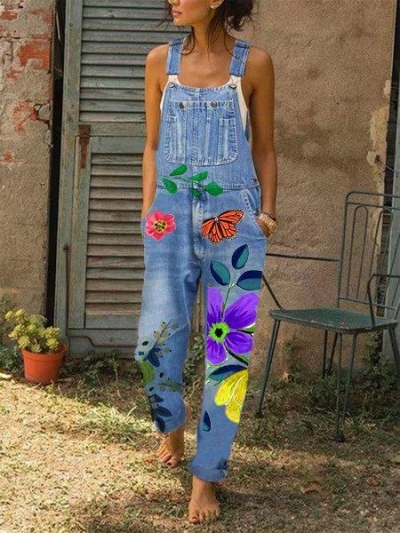 Denim Vintage One-Pieces YOUYOUFASHIONEC.com