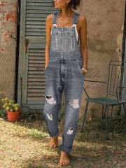 Casual Denim Rompers