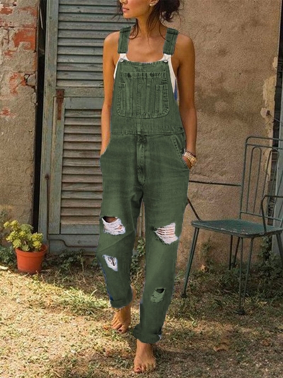 Casual Denim Rompers YOUYOUFASHIONEC.com