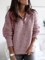 plus-size-long-sleeve-plain-v-neck-casual-sweater