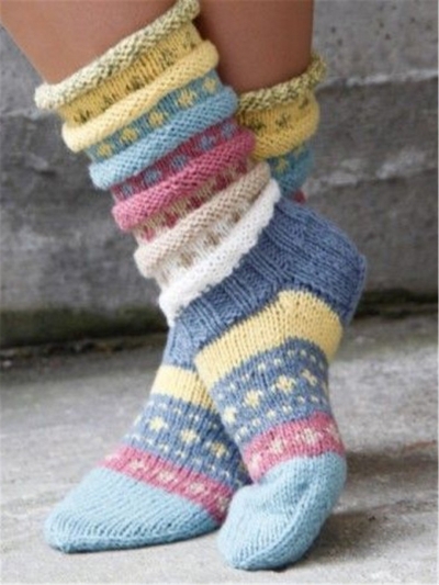 Casual knit socks YOUYOUFASHIONEC.com