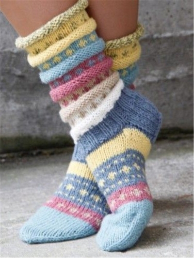 Casual knit socks STYLESIMO.com