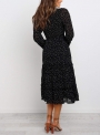 polka-dot-print-ruffled-midi-dress-in-black