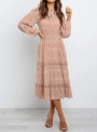 polka-dot-print-ruffled-midi-dress-in-black